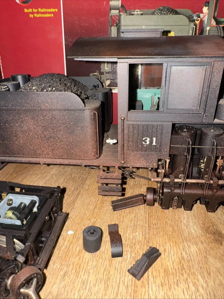 Bachmann 81196 G Scale Spectrum 36 Ton-2 Truck Shay Pardee Weathered? Ely Thomas - Image 4 of 4