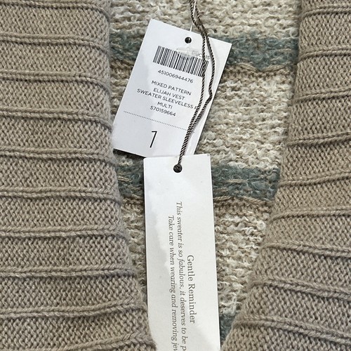 NWT Chicos Elijah Aztec Duster Cardigan Wool Alpaca Blend Ski Apres Sz 1 Med New - Picture 7 of 9