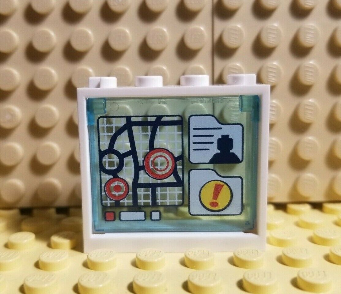 Lego Batman BATCAVE Computer Screen Window Opens City Map Gotham TMNT  Streets | eBay