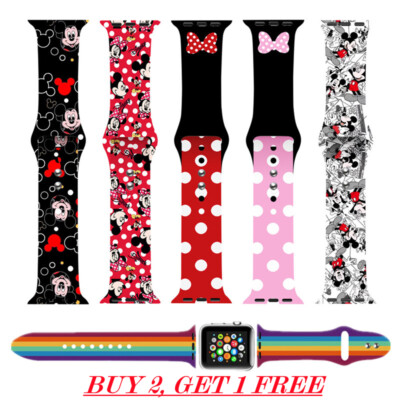 Pride Mickey Mouse Watch Band Replacement Strap for Apple