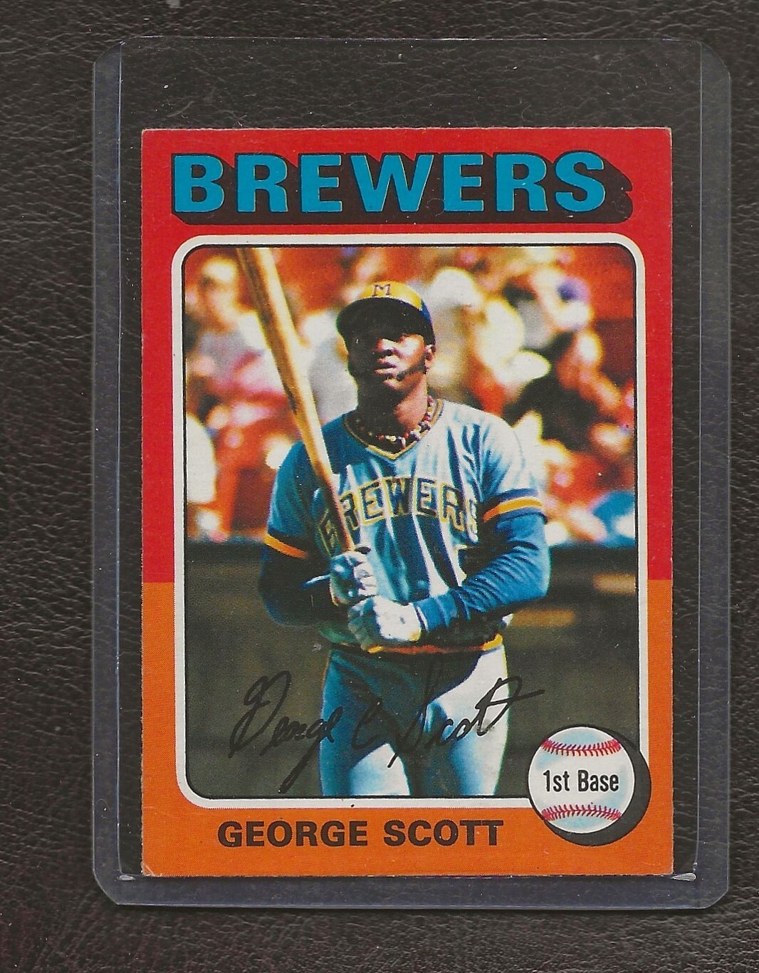 1975 OPC, O-Pee-Chee #360 George Scott, Milwaukee Brewers, EX-MT!