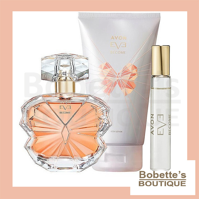 Eve Become Avon Coffret 3 Produits avec Eau de Parfum Lait Corps et Spray Sac