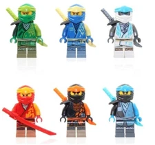 LEGO NINJAGO Core Minifigure Combo Pack - Lloyd, Jay, Kai, Cole, Zane, NYA Minis