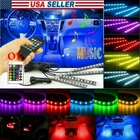 RGB 汽车内饰大气灯条手机蓝牙应用程序控制 4x9 4x12 LED