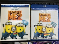 Despicable Me 2 (W/ 3 Mini-Movies) (Blu-ray 3D, 2013) Movie + Digital + 3D Cover