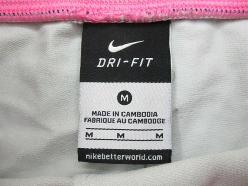NIKE Youth Girl's Size M DRI FIT Training Knit White Cotton Jogger Capri - Picture 5 of 8