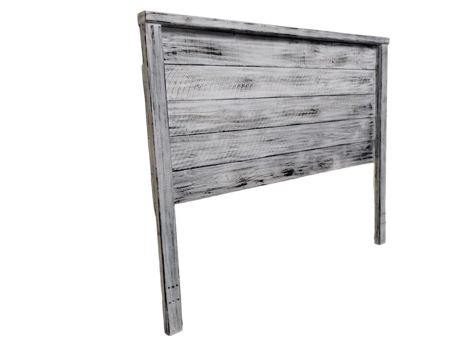 Cabecero de madera maciza hecho a mano Queen Whitewash hecho en EE. UU. HBQWH Foto 3 de 4