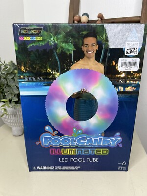 Brand New - Pool Candy Inflatable Illuminated LED Pool Tube 36''