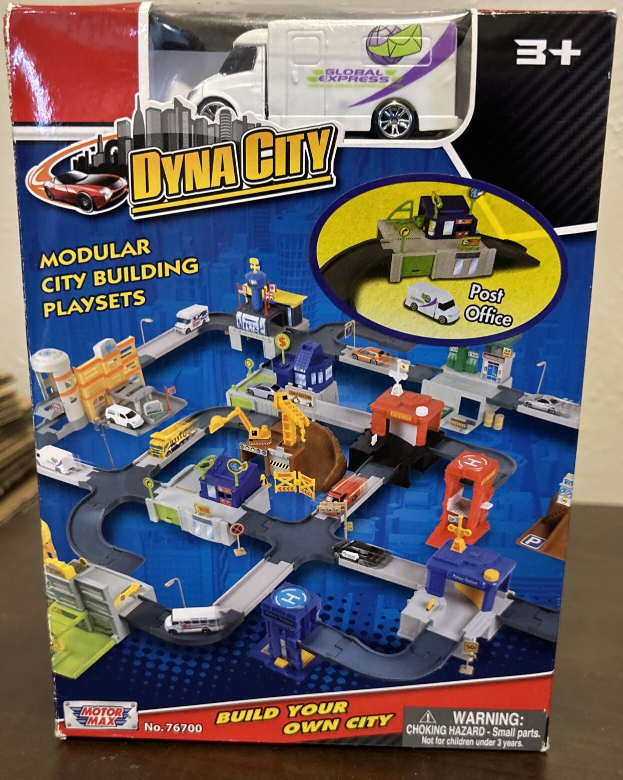 Motor Max Dyna City Modular City Building Playset Post Office Comes With Truck eBay