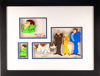 Original Zoll Hoch Private Eye '' Bemalt Animation Cel Collage Von Hanna-Barbera