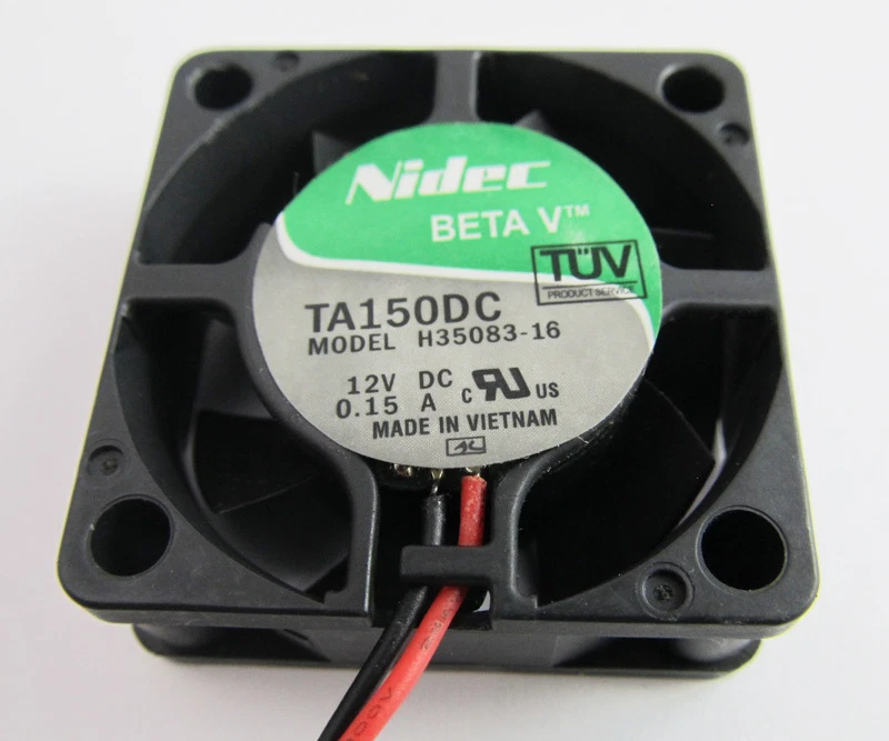 1pc Nidec H35083 12V 0.15A 8.5CFM 40x40x15mm 4015 DC Cooling Fan 2pin Connector - Image 2 of 4