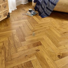 📦 50m2 Pallet Deal *10/3 x 90mm Golden Oak Herringbone Engineered Wood Flooring
