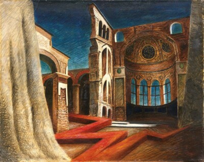 Alberto Savinio : The Blasted Temple : 1931  : Archival Quality Art Print