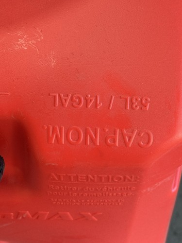 Scepter Flo N Go Duramax 14 Gallon Gas Fuel Container Caddy & Pump Red - Picture 5 of 5