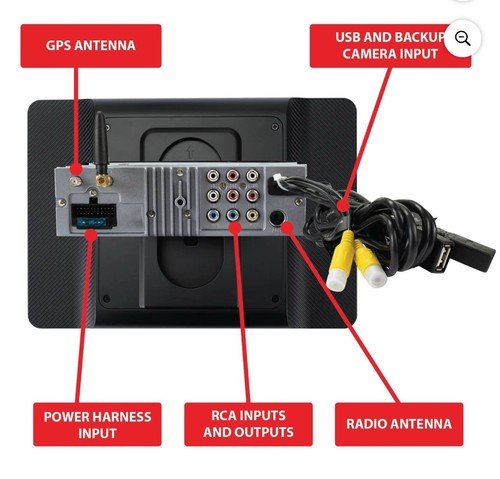 Dual Electronics DMCPA10W 10.1” Wireless Apple CarPlay & Android Auto Car Stere - Picture 3 of 5