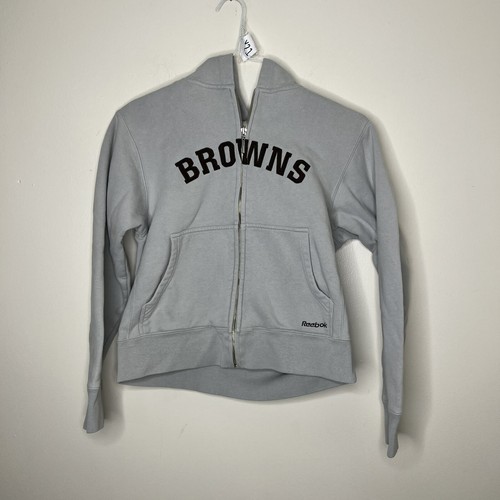 Reebok NFL Team Apparel Cleveland Browns Youth Full Zip Hoodie Sweatshirt - Picture 3 of 7