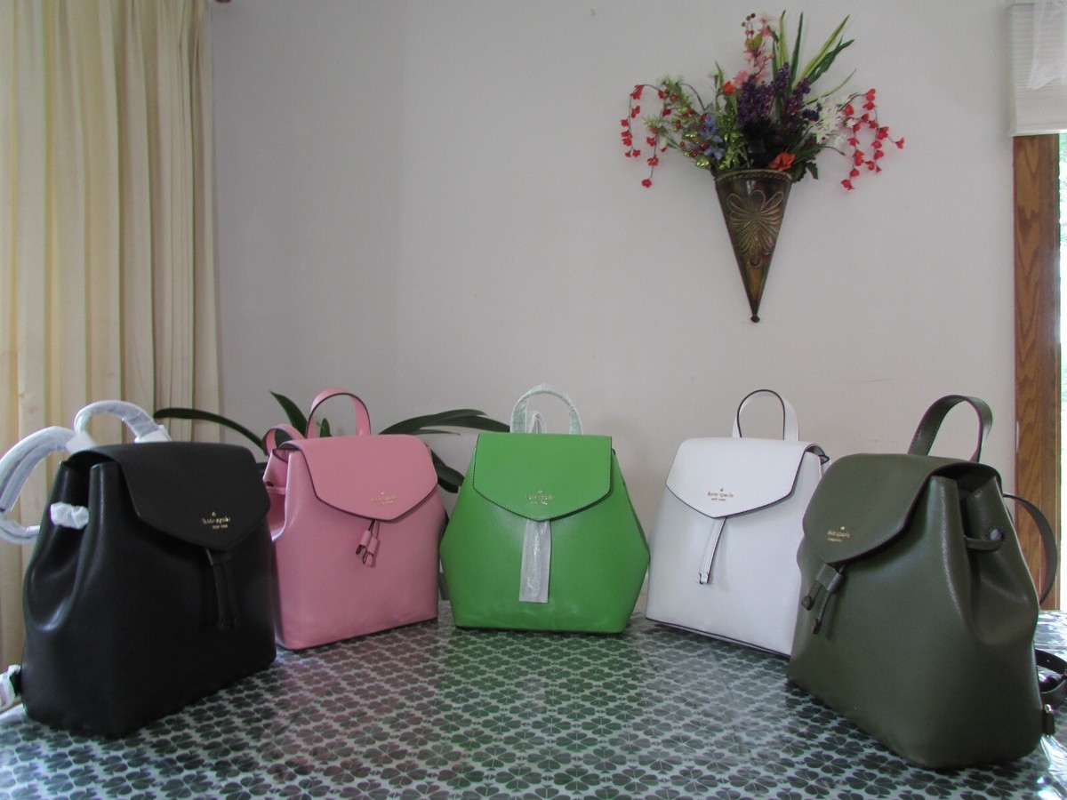 NWT Kate Spade Saffiano Leather Medium Flap Backpack | eBay
