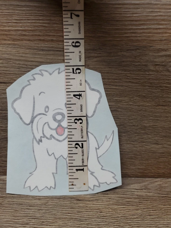 Adesivo para cachorro maltês 3m Scotchcal - Imagem 3 de 3