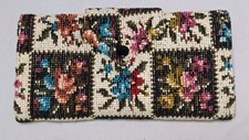 Rare Find. Beautiful tapestry Trifold wallet, 1970s