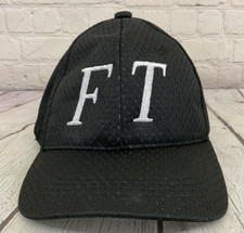 OC Sports Youth Unisex FT Embroidered Mesh OSFM Black Strapback Cap Hat New