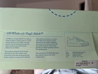 Size 9 - Off-White Vulcanized Low White Ochre