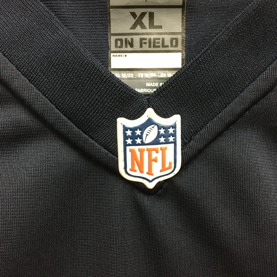 Camiseta Nike Chicago Bears Extra Grande Juvenil Azul Mate Forte #22 NFL Cuello en V Niños Foto 4 de 4