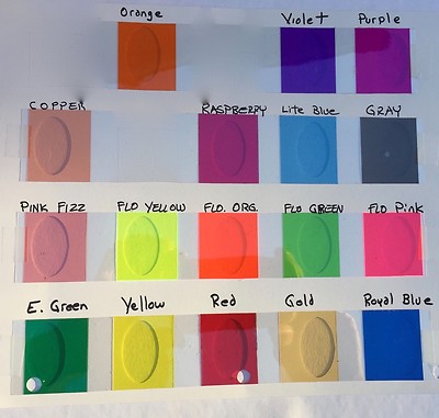 3 sheets of 8/" x 12 inch with adhesive Transparent Red Plastic Vinyl Sheeting