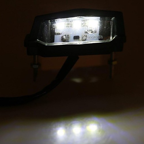 Motorcycle License Plate Light LED Number Plate Light Tail Lamp 12V Universal - Picture 5 of 12