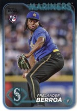 2024 Topps #36 Prelander Berroa Seattle Mariners Baseball Card RC