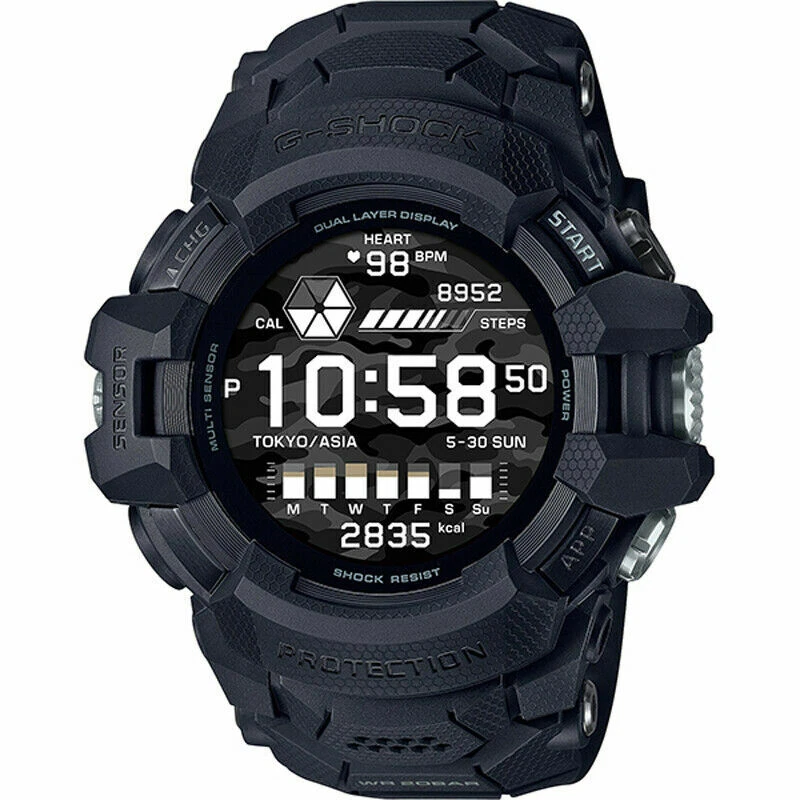 Casio G SHOCK GSW H1000 1AJR G SQUAD PRO Bluetooth Mobile Link GPS Watch New