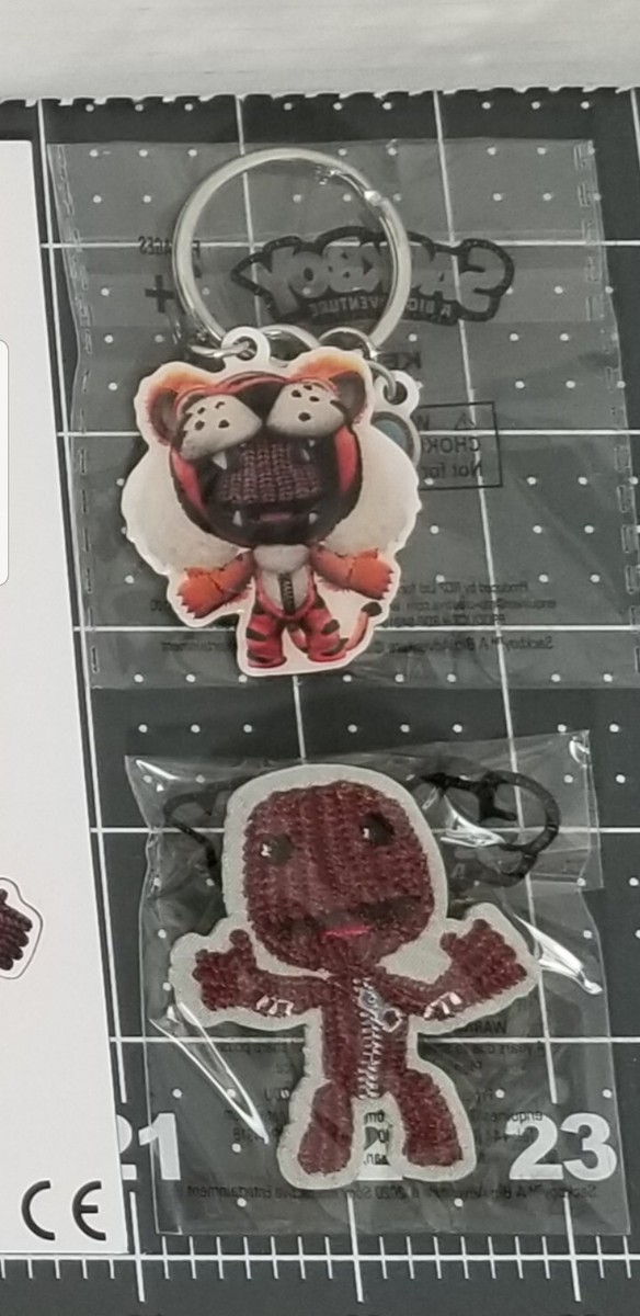 Sackboy Magnet Set, Keychain, Backpk/Hat Pin, Stylus PS Pen,Stress
