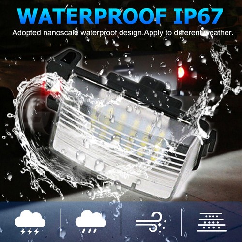Luces de etiqueta LED 6000K para 03-15 GTR 370Z 350Z G35 G37 Q60 Q4018-LED - Imagen 6 de 9