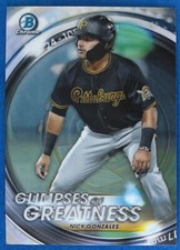 2020 Bowman Chrome Draft NICK GONZALES Glimpses of Greatness #GOGNG