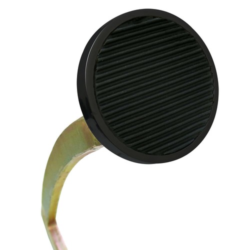 Oval Floor Mount Gas Pedal, Round Brake/Clutch/Dimmer Pad Black Billet muscle - Picture 14 of 19
