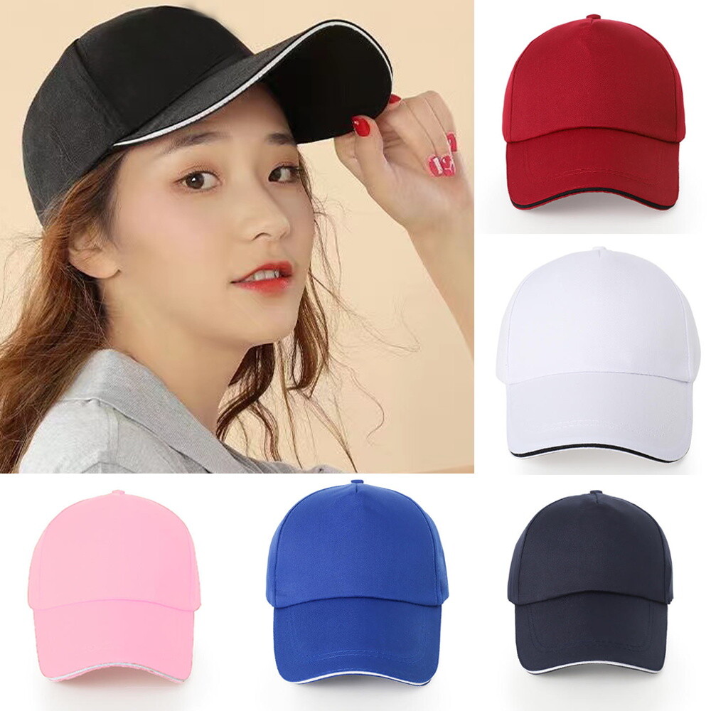 Baseball Cap Mens Womens Adjustable Plain Adults Summer Classic Sports