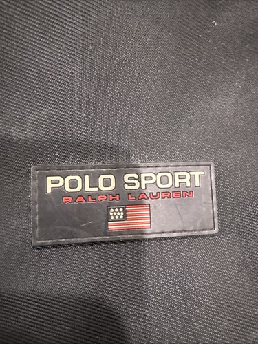"Bolso Bandolera Ralph Lauren Polo Cuello Deportivo De Colección Negro Longitud Ajustable 8""x7""" - Imagen 3 de 21