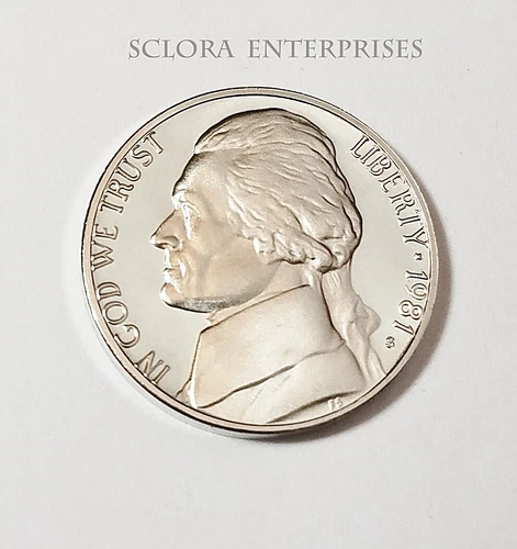 Photo of a 1981-S Jefferson Nickel Proof from an eBay listing that sold on Jul 20, 2026