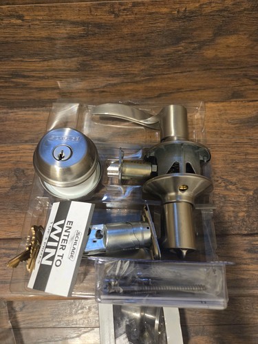 Schlage FB50N V SAC 619 Security Set Keyed One Side with Flair Lever - Picture 6 of 7