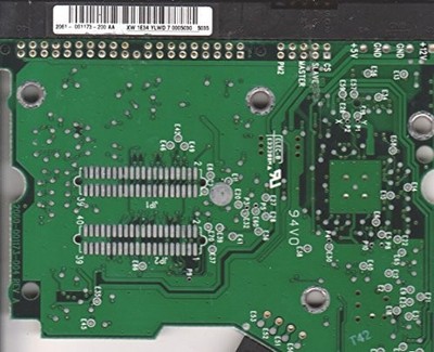 WD2500LB-55EDA0, 2061-001173-200 AA, WD IDE 3.5 PCB (PCB)