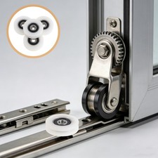  4pcs Greenhouse Door Wheel: Nylon Pulley Wheel - Sliding Barn Door Replacement