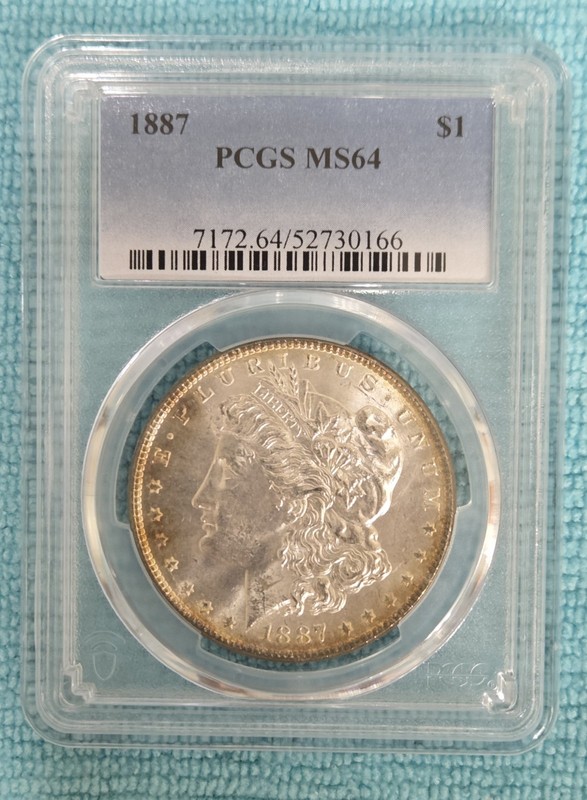 1887 Morgan Silver Dollar Ms64 Pcgs