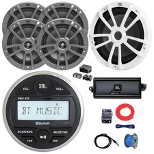 JBL PRV-175 Radio, 4x 6.5" Speakers, Antenna, 10" Sub, Amp w/Kit, Quick Connect