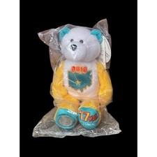 2002 Limited Treasures Ohio State Quarter Coin Bean Bear Plush