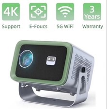 GCZ Native 1080P Projector with WiFi and Bluetooth, Electric Focus, 200 ANSI...