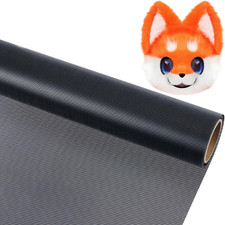 Black Waterproof PVC Eye Mesh for Furry Cosplay and Crafting 78.74"x15.74