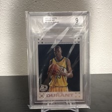 Topps 2007-08 Rookie Set Kevin Durant Rookie Card #2 Seattle Supersonics BGS 9. rookie card picture