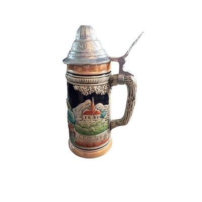 Vintage Werner Corzelius Beer Stein w/ lid Made in Germany