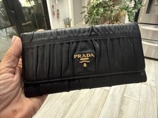 Pre-Loved Prada Black Clasp Wallet