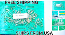 Extra Large 3" Safety Pins Sewing Shop Hobbies Display Keys Fabric 100 Pcs New