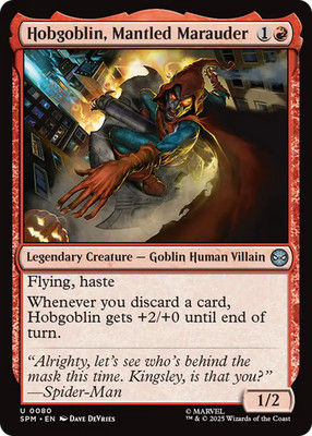 x1 Hobgoblin, Mantled Marauder SPM Spider-Man MTG 80 M/NM 1x
